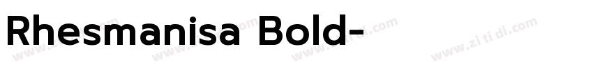Rhesmanisa Bold字体转换
